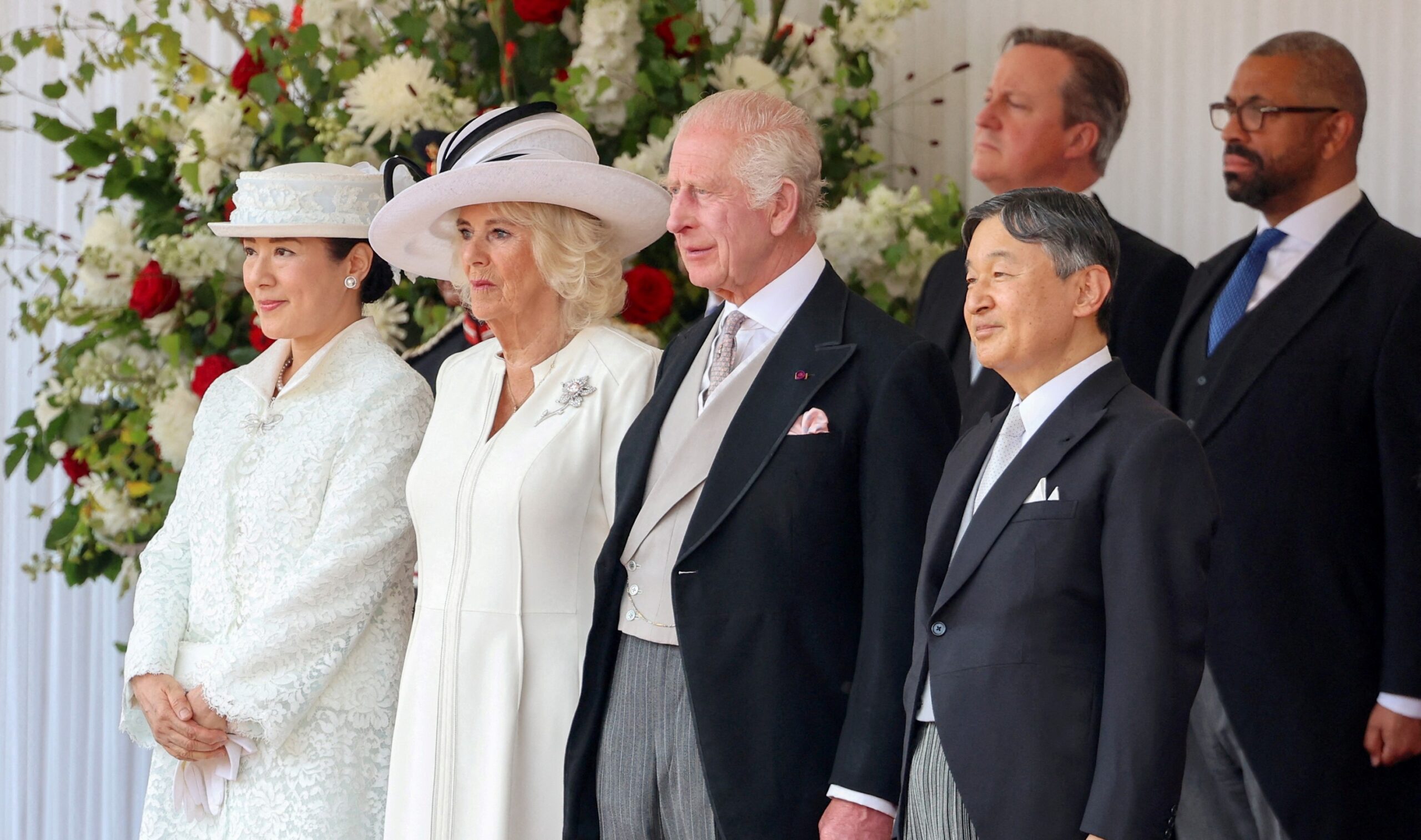 英國國王查爾斯歡迎日本天皇成仁夫婦進行國事訪問