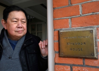 英國指控流亡的緬甸大使擅闖外交住所